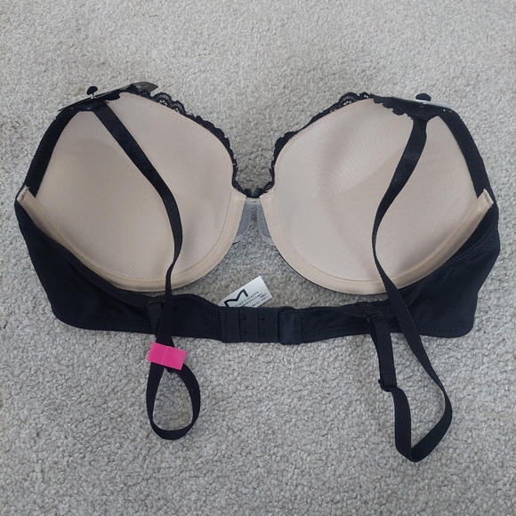 Maidenform Demi Coverage Black Lace bra & Auden Ivory Lace bra ~ Size 36B - Picture 4 of 9
